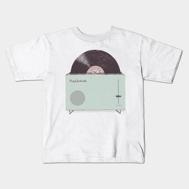 High Fidelity Kids T-Shirt by speakerine